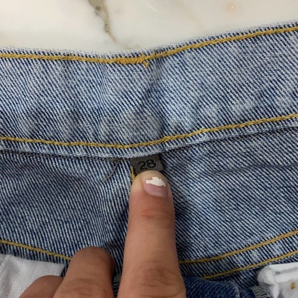 Carmar‎ women's patch work Jean shorts - Picture 4 of 5